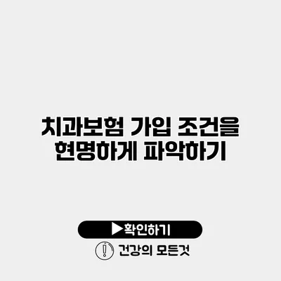 치과보험 가입 조건을 현명하게 파악하기